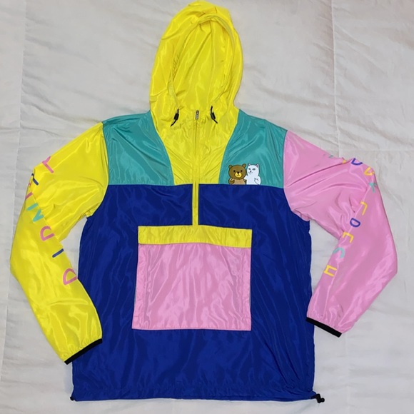 RipNDip Teddy Fresh Colorblock Pullover Windbreaker - Picture 3 of 11